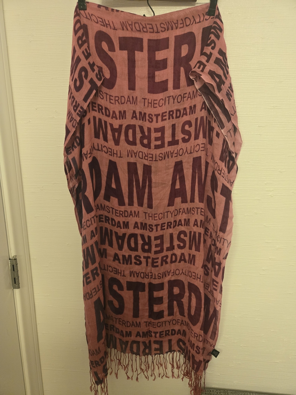 Purple Amsterdam Print Scarf/Shawl